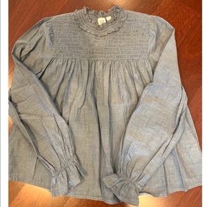 Gap smocked blouse